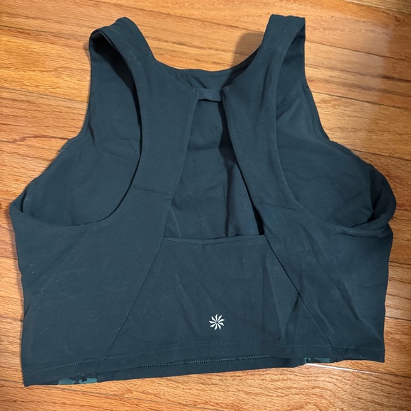 ATHLETA Conscious Crop Serene Green Workout Bra Top M - Picture 6 of 9